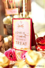 TABLE DECOR SIGNS glitter Pink Gold and Burgundy Wedding Table Sign, Love Is Sweet Wedding Table Sign, Dessert Table Sign, Wedding Favor Table Sign, Sign for Dessert Table, Editable Text2