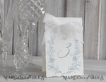 TABLE DECOR SIGNS glitter Elegant Hand Torn Edge with silk ribbon Wedding Table Number – Luxury Vintage Tent Card3