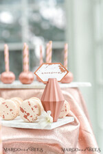 TABLE DECOR SIGNS glitter Copper Marble Wedding Table Sign, Geometric Love Is Sweet Wedding Table Sign, Dessert Table Sign, Copper Wedding Favor Table Signs, Dessert Table, Editable Text2