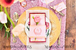 MENÜ & PROGRAMME  
 Glitzer/ Luxus Premium Romantisches Aquarell Hochzeitsmenü mit Gold, eleganter weißer und goldener Menükarte mit personalisiertem Monogramm-Bauchband, einzigartiges handgefertigtes romantisches Dinner-Menü mit gezacktem Rand.3