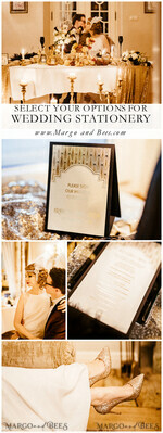 MENU & PROGRAMS glitter/ luxury premium Luxury Golden Shine Wedding Menu, Glamour Gold Foil Wedding Menu Card, Elegant White Wedding Cards, Bespoke Great Gatsby Wedding Menu, Art Deco Wedding Menu, Gold Gatsby Wedding Bar Menu, Roaring 20s Gatsby Party Menu2