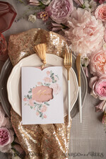 MENU & PROGRAMS glitter/ luxury premium Glamour Gold Foil Shine Wedding Menu, Romantic Blush Pink Floral Wedding Menu Cards, Luxury Arabic Menu With Pocket And Gold Tassel, Elegant Floral Wedding Menu3