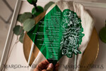 MENU & PROGRAMS glitter/ luxury premium Emerald Green Acryl Transparent Table Flat Menu, greenery Acrylic Menu, Green Plexi Table Menus, Luxury Wedding Table Decor, Wedding Signage Dinner Menu, sGA10