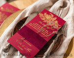 MENÜ & PROGRAMME  
 Glitzer/ Luxus Premium Elegantes Burgunder- und Gold-Hochzeitsmenü, Glamouröses Goldfolien-Dinner-Menü mit Samt-Bauchband, Einzigartiges Luxus-Marsala-Menü, Moderne Hochzeitsmenükarten mit Blumen.9