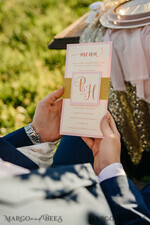 MENU & PROGRAMS glitter/ luxury premium Romantic Golden Shine Wedding Menu, Glamour Dinner menu with Glitter belly band, Elegant Monogram Party Table Menu, Modern Wedding Menu Card2