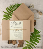 Wedding invitations designs, wood magnet invites11