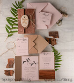 Handmade wedding invitation, personalized magnet stationery4