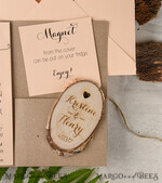 Personalised Wedding invitations, fridge magnet invites6