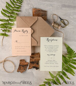 Best wedding invitations, wood magnet invites5