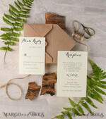 Stunning wedding invitations, wood magnet invites5