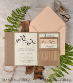 Wedding invitations custom colors, magnet invites7