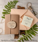 Wedding invitations custom, personalized magnet stationery6