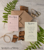 Bespoke wedding invitations, wood magnet invites6