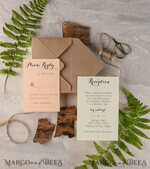 Beautiful wedding invitations, custom magnet stationery6