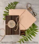 Beautiful wedding invitations, custom magnet stationery6