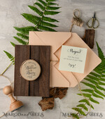 Beautiful wedding invitations, custom magnet stationery6