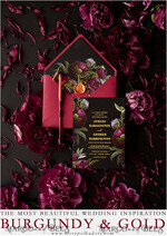 WEDDING INVITATIONS Modern Invites Floral Cards Black wedding invitations, black card, red wedding invitations, burgundy wedding invitations, marsala wedding invitations, flower blossom, red envelope, red and black wedding invitations, floral wedding invitations, gold lettering, vintage flowers, vintage flower illustration, vintage wedding invitations, floral wedding stationery, floral wedding accessories, personalized wedding invitations, handmade wedding invitations13