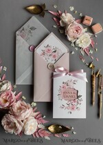 HOCHZEITS EINLADUNGEN Moderne Einladungen Florale Karten Elegante Hochzeitskarten in zartem Rosé, glamouröse arabische Pocket-Hochzeitseinladungen, moderne florale Hochzeitskarten, minimalistische Hochzeitsinvitationen.15