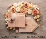 HOCHZEITS EINLADUNGEN Moderne Einladungen Florale Karten Boho Blush Pink Hochzeitskarten, Bohemian Pampasgras Hochzeitskarten, modernes Hochzeitsinvitation Set, modernes minimalistische Stationery9
