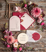 WEDDING INVITATIONS Modern Invites Floral Cards  Geometric wedding invitations, geometric wedding cards, red wedding cards, marsala wedding invitations, red wedding invitations, ivory wedding invitations, red and ivory wedding invitations, ivory wedding stationery, ivory wedding accessories, oval wedding invitations, circle wedding cards, circle cards, ecru wedding invitations, modern wedding invitations, floral wedding invitations, elegant wedding invitations, vellum, vellum envelope12