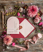WEDDING INVITATIONS Modern Invites Floral Cards  Geometric wedding invitations, geometric wedding cards, red wedding cards, marsala wedding invitations, red wedding invitations, ivory wedding invitations, red and ivory wedding invitations, ivory wedding stationery, ivory wedding accessories, oval wedding invitations, circle wedding cards, circle cards, ecru wedding invitations, modern wedding invitations, floral wedding invitations, elegant wedding invitations, vellum, vellum envelope12