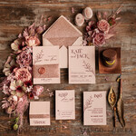 WEDDING INVITATIONS Modern Invites Floral Cards Rose Gold Glitter wedding invitations, Blush Pink wedding invitation Suite • Luxury Wedding Invitation Suite • Minimalistic  wedding Stationery5