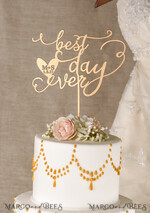 CAKE TOPPER gold wedding cake topper, gold cake topper3