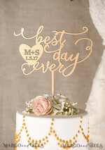 CAKE TOPPER gold cake topper, golden cake topper3