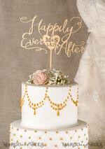 CAKE TOPPER gold cake topper, elegant cake topper2
