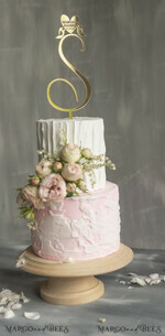 CAKE TOPPER gold wedding cake topper, gold cake topper5