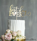 CAKE TOPPER gold topper, elegant cake topper4