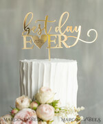CAKE TOPPER gold topper, elegant cake topper4