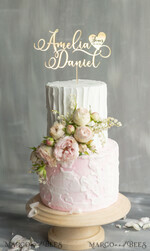 CAKE TOPPER gold topper, golden cake topper4
