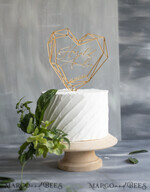 CAKE TOPPER gold cake topper, golden cake topper4