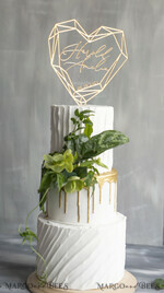 CAKE TOPPER gold cake topper, golden cake topper4