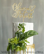 CAKE TOPPER gold topper, elegant cake topper3