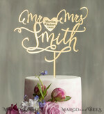 CAKE TOPPER gold wedding cake topper, gold cake topper4