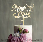 CAKE TOPPER gold wedding cake topper, gold cake topper4