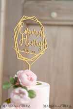 TORTENDEKORATION  
 Gold
 Topper, goldener Kuchen-Topper4