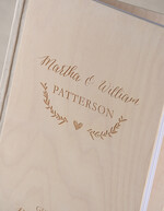 WEDDING GUEST BOOKS Rustic Wooden Engraved PhotoAlbum Preonalised wedding Guestbook, Boho Instant Photo Book  Wooden Instax Wedding Photo Guestbook6