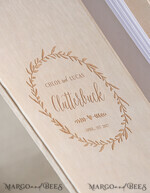 WEDDING GUEST BOOKS Rustic Wooden Engraved PhotoAlbum Custom Wedding Guestbook, Boho Instax Wedding Book  Wooden Instax Photo Booth Album4