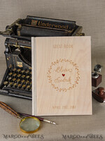 WEDDING GUEST BOOKS Rustic Wooden Engraved PhotoAlbum Wedding guestbook for polaroids, Boho Instax Wedding Book  Wooden Instax Photo Booth Album5
