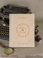 WEDDING GUEST BOOKS Rustic Wooden Engraved PhotoAlbum Wedding guestbook for polaroids, Boho Instax Wedding Book  Wooden Instax Photo Booth Album5