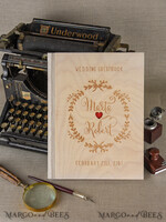 WEDDING GUEST BOOKS Rustic Wooden Engraved PhotoAlbum Wedding guestbook for polaroids, Wood Wedding Album Boho Photo Booth Book3