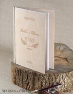 WEDDING GUEST BOOKS Rustic Wooden Engraved PhotoAlbum Wedding guestbook for polaroids, Boho Instax Wedding Book  Wooden Instax Photo Booth Album4