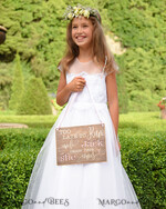 FLOWER GIRL / Page Boy SIGNS rustic Personalised wood wedding sign, Wooden Page boy sign, Wood Engraved flower girl sign, flower girl wedding day sign, rustic wedding decor for flower girl, daddy here comes mummy, here comes the bride4