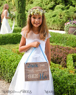 FLOWER GIRL / Page Boy SIGNS rustic Just wait until you see her Personalised wood wedding sign, Wooden Page boy sign, Wood Engraved flower girl sign, flower girl wedding day sign, rustic wedding decor for flower girl, daddy here comes mummy, here comes the bride2