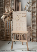 TABLE PLANS AND WEDDING WELCOME SIGNS rustic rustic Wedding Table Plan, Wooden and Gold Modern Seating Chart, 3d Elegant Find Your Seat - Seating Plan, Boho Wedding Table Plan, Wedding Decoration with golden letters - Golden Reception Signage - Custom Ceremony Sign14