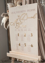 TABLE PLANS AND WEDDING WELCOME SIGNS rustic rustic Wedding Table Plan, Wooden and Gold Modern Seating Chart, 3d Elegant Find Your Seat - Seating Plan, Boho Wedding Table Plan, Wedding Decoration with golden letters - Golden Reception Signage - Custom Ceremony Sign14