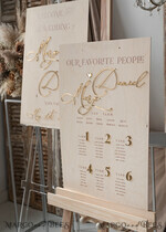 TABLE PLANS AND WEDDING WELCOME SIGNS rustic rustic Wedding Table Plan, Wooden and Gold Modern Seating Chart, 3d Elegant Find Your Seat - Seating Plan, Boho Wedding Table Plan, Wedding Decoration with golden letters - Golden Reception Signage - Custom Ceremony Sign14